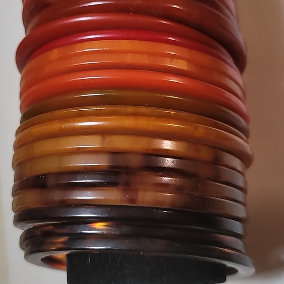 35 GENUINE BAKELITE 7" of bangle bracelets SPECIALTY MARBLES slicers SPA… - Picture 2 of 10